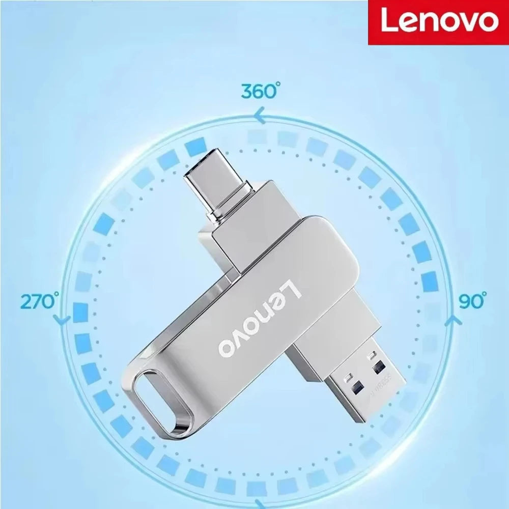 Lenovo 64TB USB 3.2 Flash Drive U Disk Type-C Interface High Speed 1TB