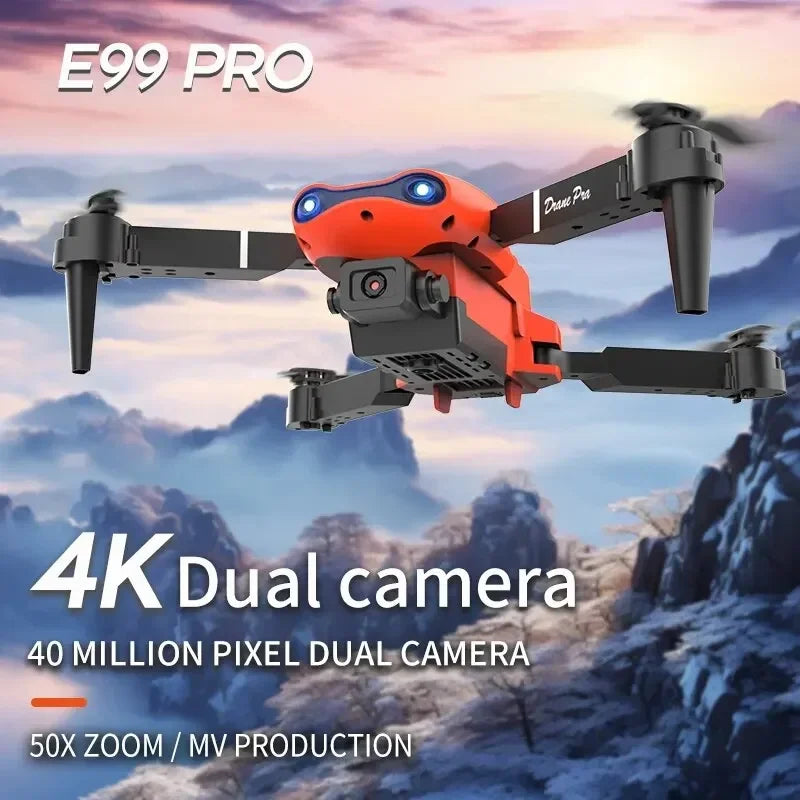 E99Pro RC Drone 4K Professinal With 1080P Wide Angle HD Camera