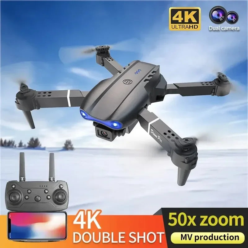 E99Pro RC Drone 4K Professinal With 1080P Wide Angle HD Camera