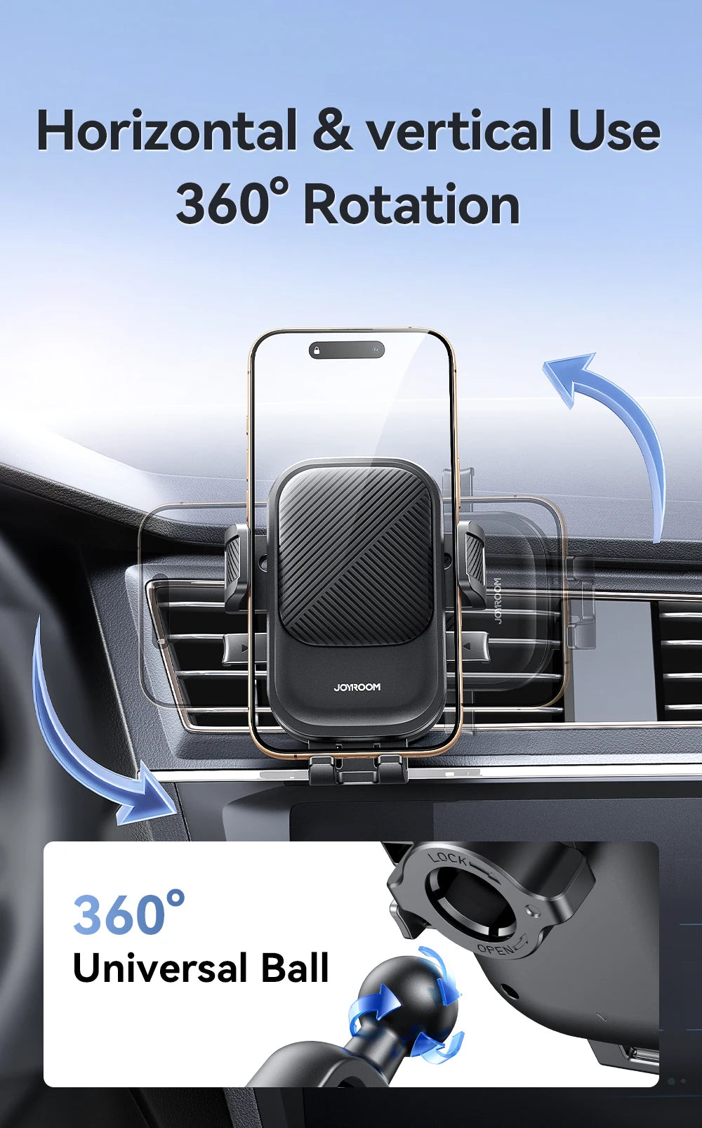 Joyroom Car Phone Holder 360° Rotation
