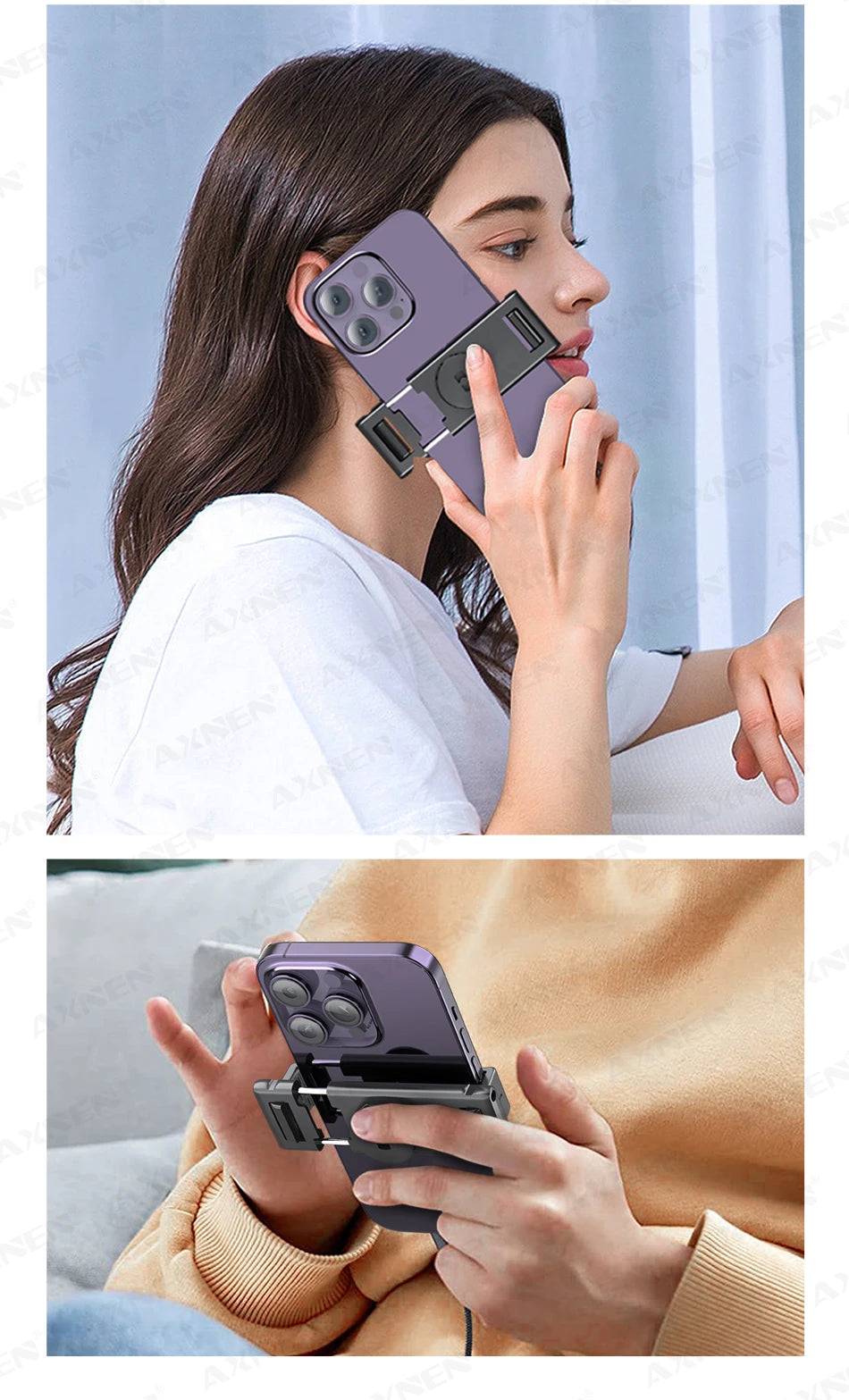 P02 Auto Face Tracking Stand 360° Rotation Phone Holder Desktop