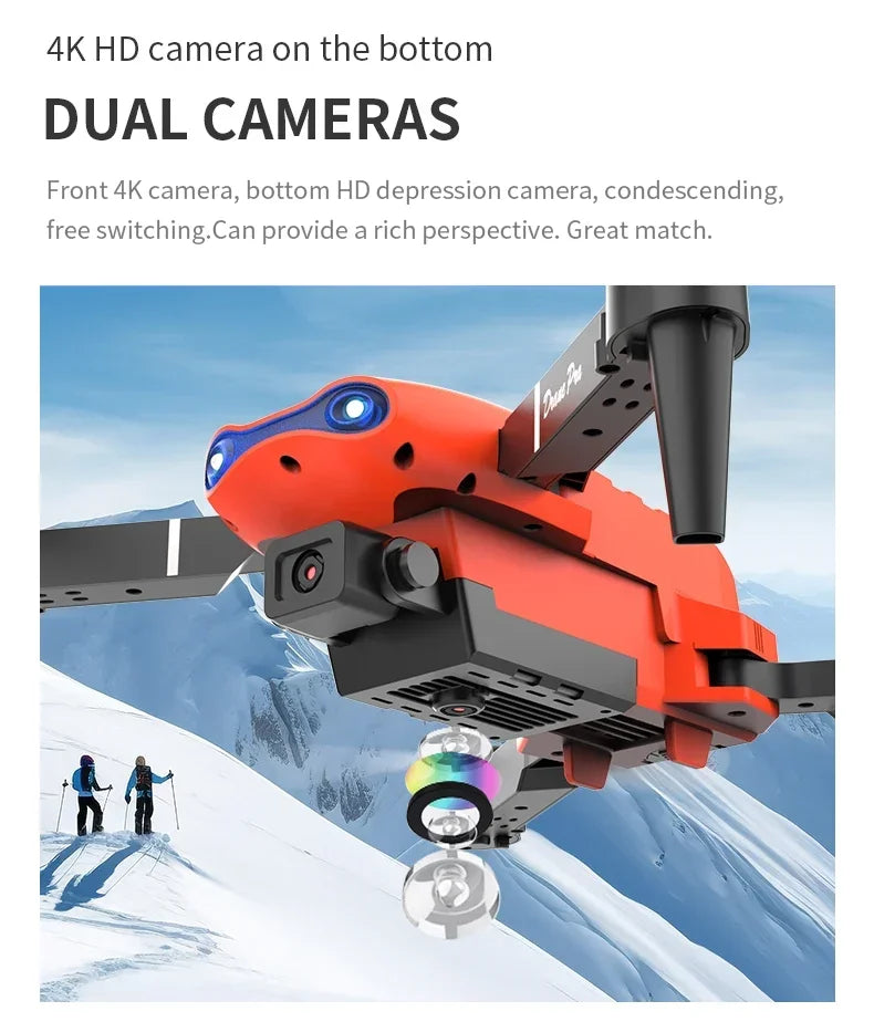 E99Pro RC Drone 4K Professinal With 1080P Wide Angle HD Camera