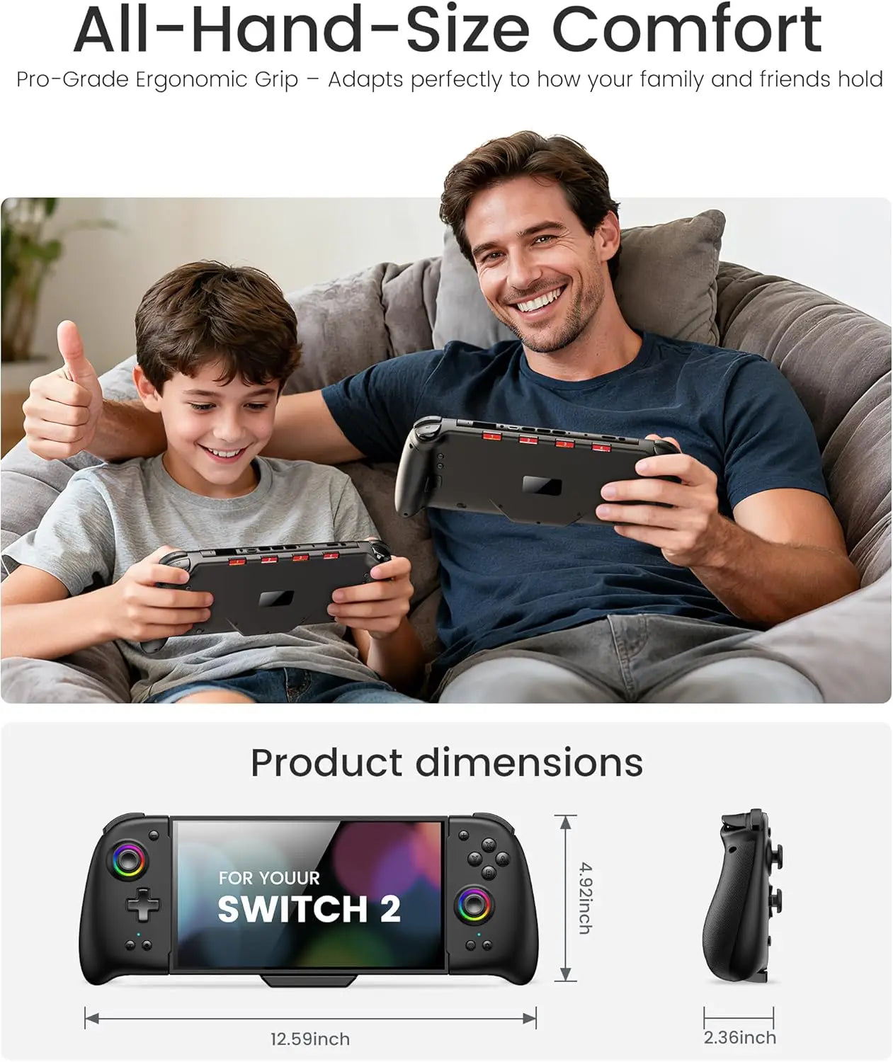 BEBONCOOL Wireless Game Controller for Switch 2
