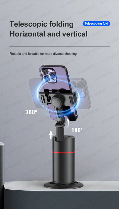 P02 Auto Face Tracking Stand 360° Rotation Phone Holder Desktop