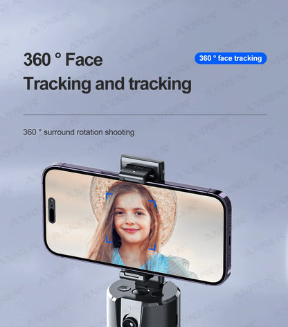 P02 Auto Face Tracking Stand 360° Rotation Phone Holder Desktop