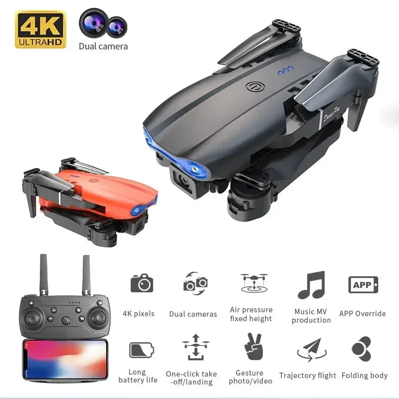 E99Pro RC Drone 4K Professinal With 1080P Wide Angle HD Camera