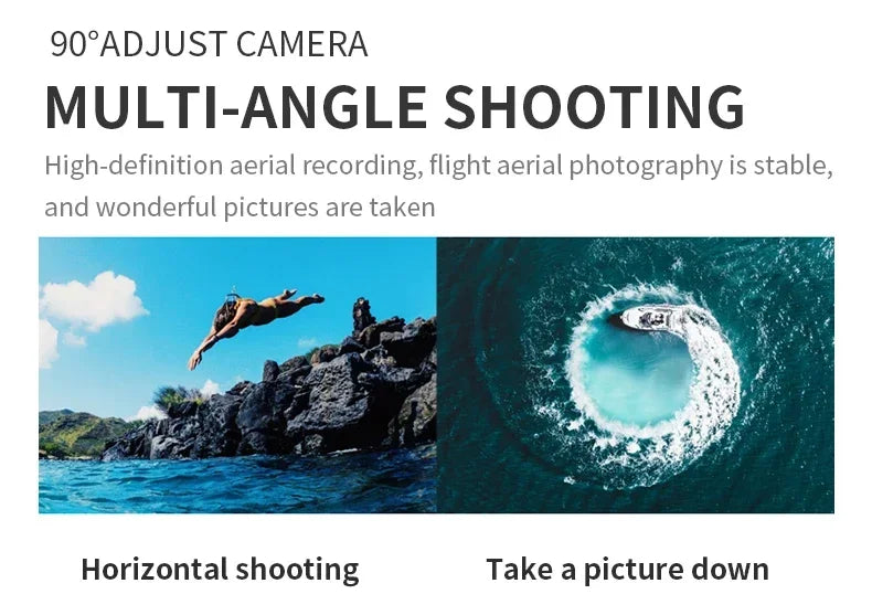 E99Pro RC Drone 4K Professinal With 1080P Wide Angle HD Camera