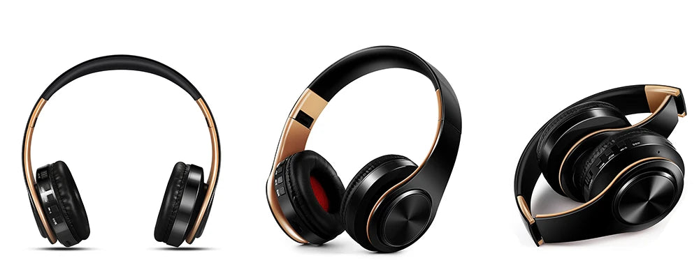 Men Gift Gold Wireless Headphones Bluetooth