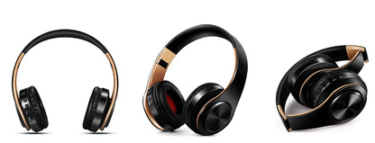Men Gift Gold Wireless Headphones Bluetooth
