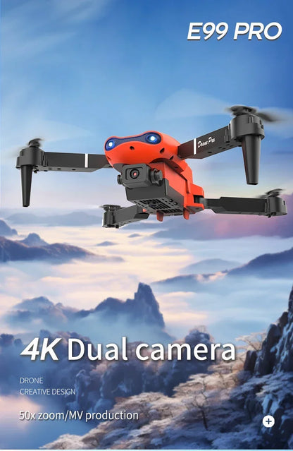 E99Pro RC Drone 4K Professinal With 1080P Wide Angle HD Camera