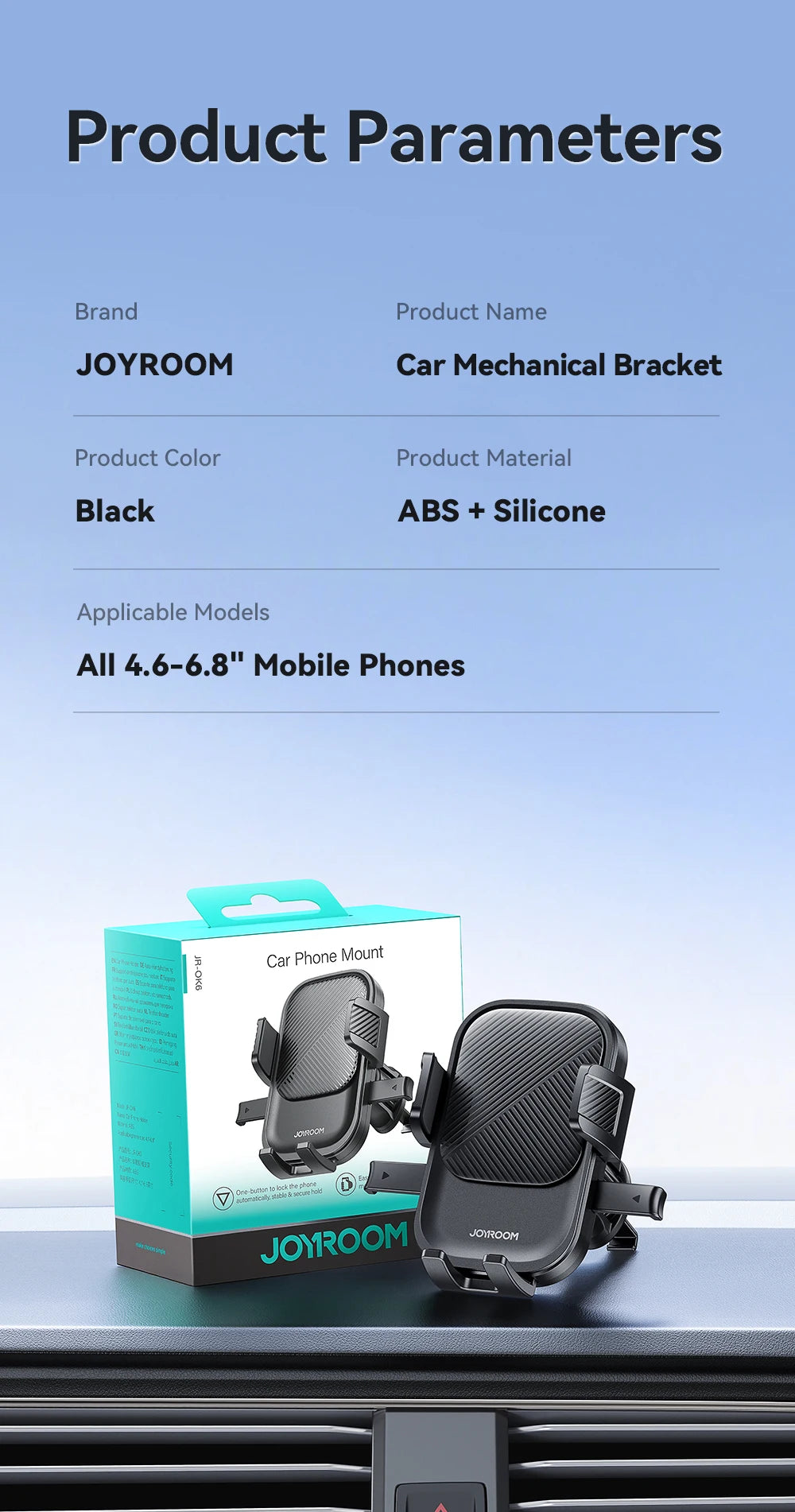 Joyroom Car Phone Holder 360° Rotation