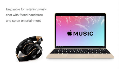 Men Gift Gold Wireless Headphones Bluetooth